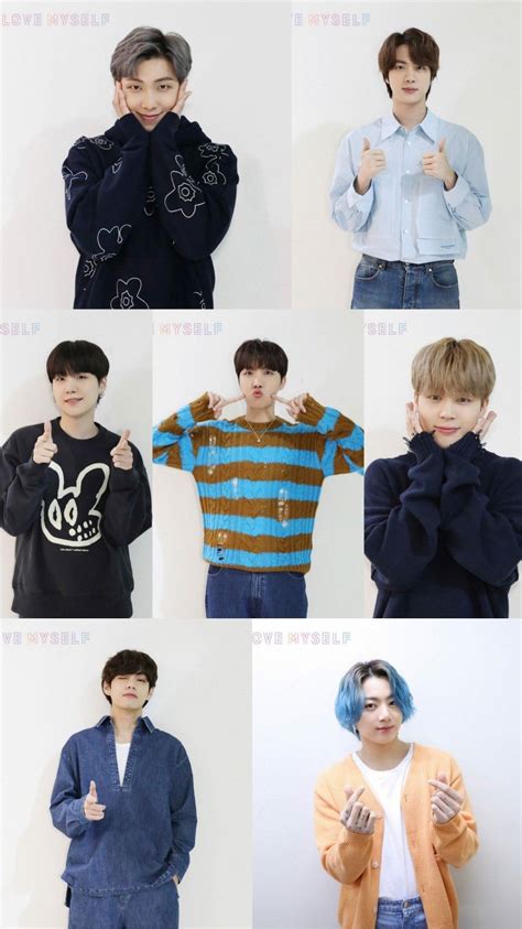 The Members Of Btop Are Posing For Their Photos In Different Poses