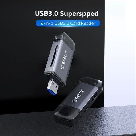 Guangzhou keda biological tech co., ltd. USB3.0 6-in-1 Card Reader-ORICO - USB Storage Adapters ...