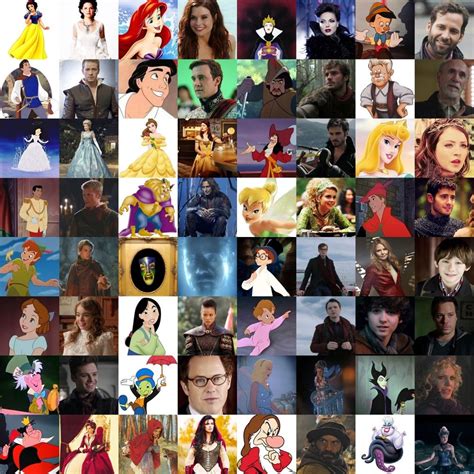 Once Upon A Time Characters With Their Disney Halves Abc Tv Shows Best