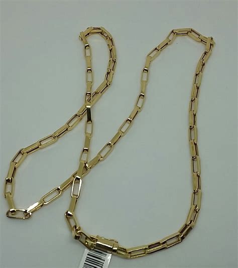 Corrente de ouro 18k masculina em até 10x sem juros + frete grátis*! Corrente Masculina 100% Em Ouro 18k 4.0mm 60cm - R$ 4.290 ...