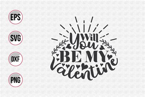 Will You Be My Valentine Svg Graphic By Uniquesvg99 · Creative Fabrica