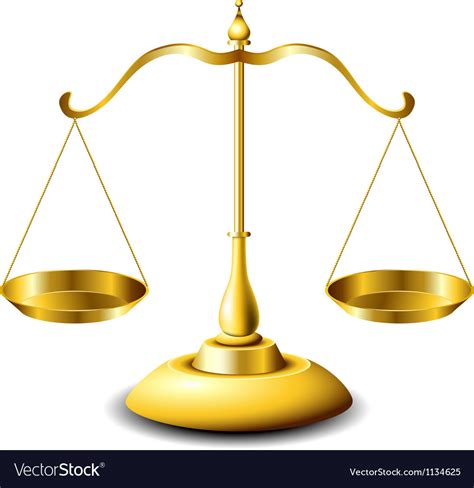 Scales Of Justice Royalty Free Vector Image Vectorstock