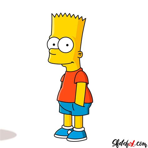 How To Draw Bart Simpson Step By Step Drawing Tutorials Nhật Ký
