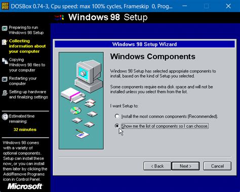 Run Windows 98 In Vanilla Dosbox Leo3418s Personal Site