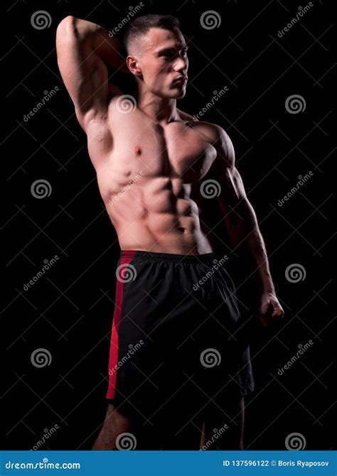 Young Strong Man Isolated Stock Photo Image Of Fitness 137596122
