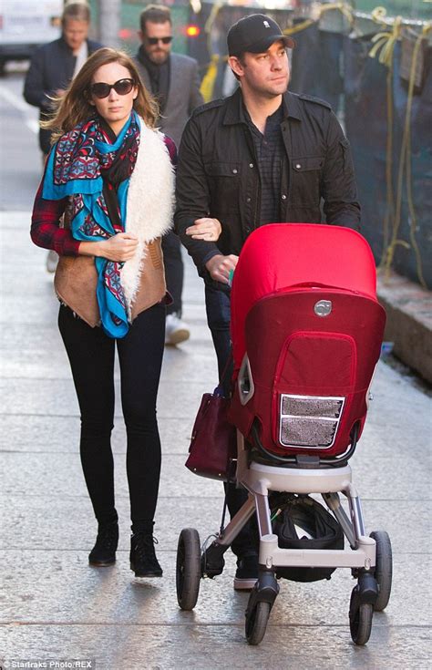 Emily Blunt And John Krasinski Dote On Daughter Hazel On Sunday Stroll Daily Mail Online