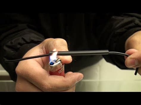 Launch the photos app on your phone. Heat shrink tubing with a lighter. - YouTube