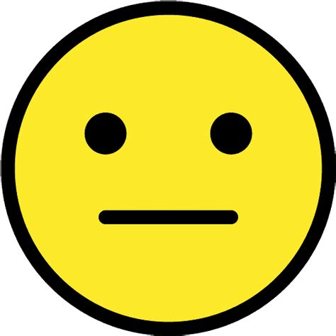 Konsep Penting Emotionless Face Emoji Gambar Stiker