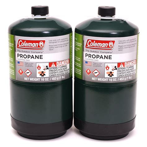 Reliable power, on the go. Coleman 2-Pack 1-Pound Refillable Propane Tanks | Shop ...