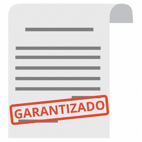 Document Garantizado Guarantee Guaranteed Guaranty Satisfaction Warranty Icon Download