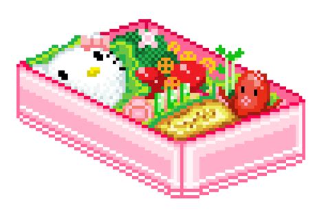 Bento Pixel Art Food Cute Anime Wallpaper Cool Pixel Art