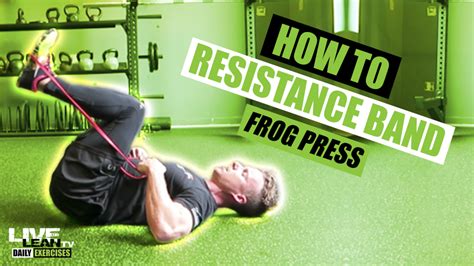 How To Do A Resistance Band Frog Press Exercise Demonstration Video
