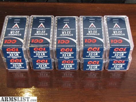 Armslist For Sale 500 Rounds Cci Stinger 22 Lr