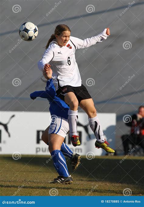 Italy Austria Female Soccer U19 Friendly Match Editorial Image Image Of Group Champion