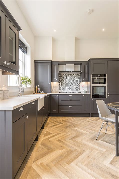 Howdens Slate Grey Kitchen In Our Poundbury Show Home Grey Kitchen