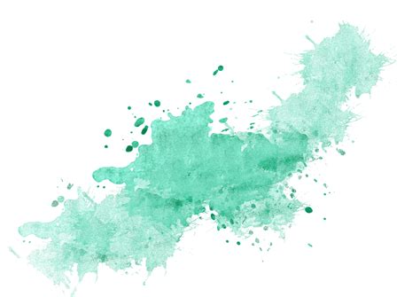 Colorful Hand Painted Watercolor Background Green Watercolor Brush