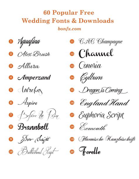 60 Popular Free Wedding Fonts Bonfx Wedding Invitation Fonts Free