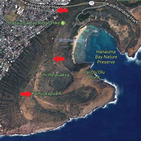 Hanauma Bay Ridge Trail Map Aloha Lovely