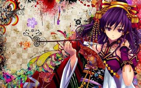 Anime Geisha Desktop Wallpapers Wallpapersafari