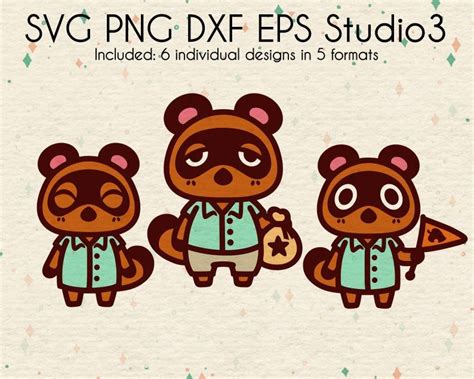 Timmy Tommy And Tom Nook Bundle Files Animal Inspired Design Cute