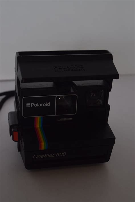 Vintage Polaroid One Step 600 Black Rainbow Instant Camera
