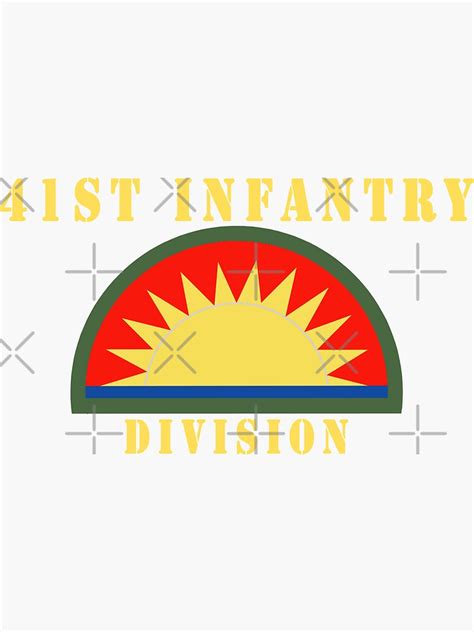 Army 41st Infantry Division X 300 Hat Sticker For Sale By
