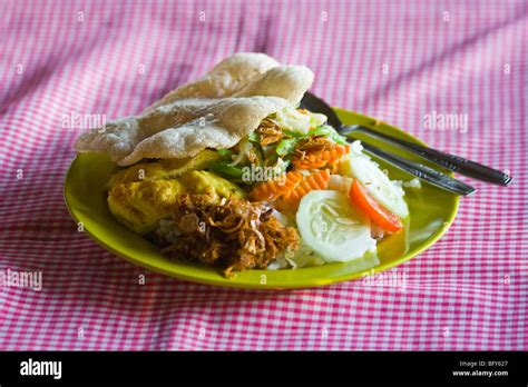 Nasi Campur On Lombok Island In Indonesia Stock Photo Alamy