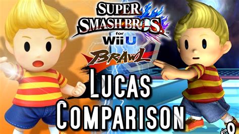 Super Smash Bros Lucas Changes Comparison Wii U Vs Brawl Youtube