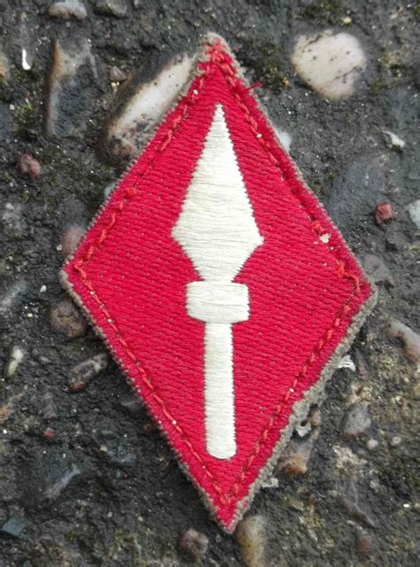 Militaria X British Army Formation Sign Patch 1st Corps Ww2