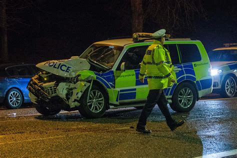 Police Car Wrecked In Two Vehicle Smash In Edinburgh The Scottish Sun