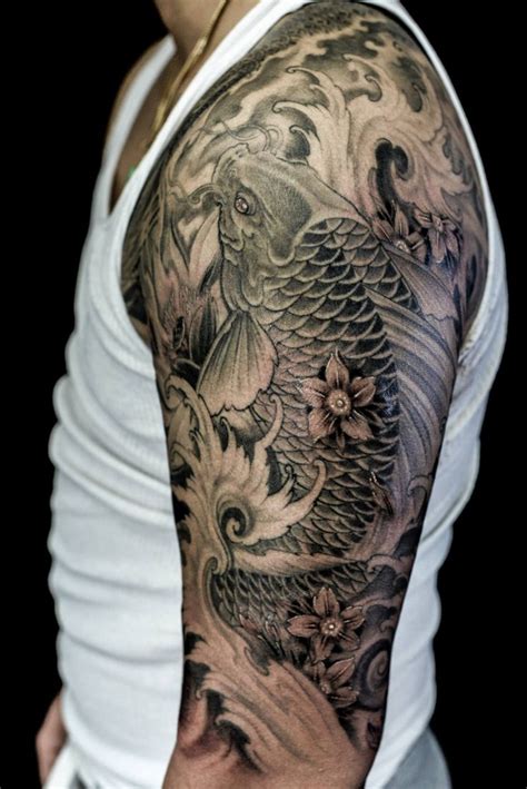 Chronic Ink Tattoo Toronto Tattoo Half Sleeve Koi Fish