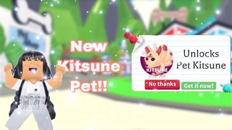 The New Kitsune Pet Adopt Me Roblox Youtube