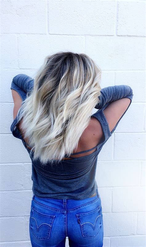 Tired of wearing the same blonde hair colors? Women Hair Color Ombre | Platnium blonde hair, Blonde hair ...