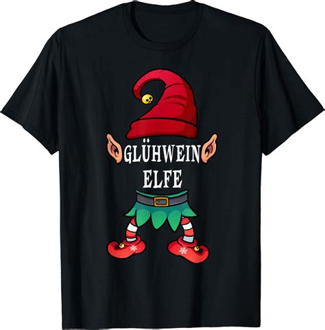 Glühwein Elfe Weihnachten Familie Partnerlook Frauen T Shirt Amazon de Fashion