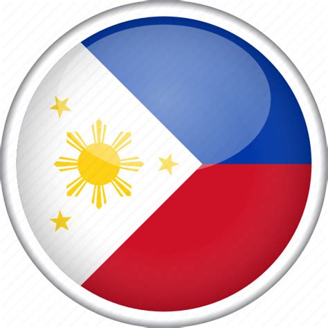 Circle Country Flag National Philippines Icon Download On Iconfinder