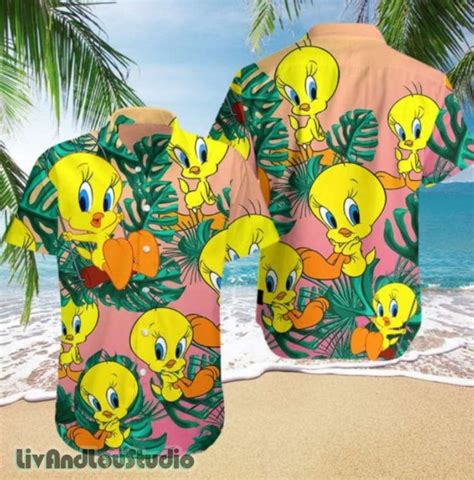 Tweety Bird Hawaiian Shirt Tweety Looney Tunes Hawaii Shirt Etsy