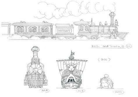 One Piece Water 7 Water Seven Sea Train Puffing Tom Merry Go