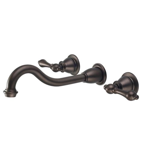 A wall mount bathroom faucet is a great addition to a modern bathroom. Water Creation Wall Mount 2-Handle Elegant Spout Bathroom ...