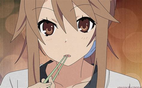 1080p Free Download Ookami San Ookami Chopsticks Anime Surprised