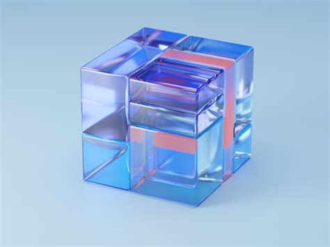 Glass Cube 3d Illustration By Movadex On Dribbble