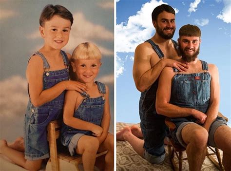 Hicieron Qu Cuando Los Adultos Recrean Las Fotos De Su Infancia