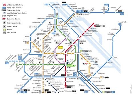 Harta Vienei Si Harta Metroului Din Viena