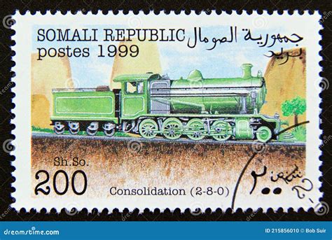 Sello Postal Cinderella 1999 Consolidación 280 Tren Locomotora De