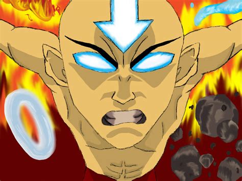 Aang Avatar State By Ahendrix12 On Deviantart
