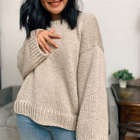 How To Knit A Sweater Slouchy Style Sweater Pattern For All Levels Knitcroaddict
