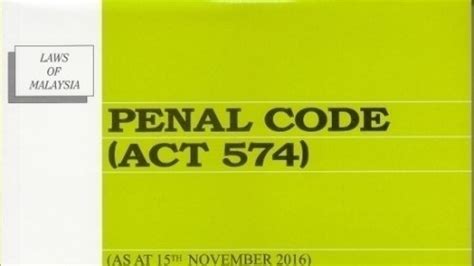 Check out and search the entire penal code of malaysia. Petition · RETAIN 377A& 377B OF MALAYSIAN PENAL CODE ...