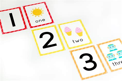 Minimalist Number Flashcards Math Counting Cards Counting Number Flash