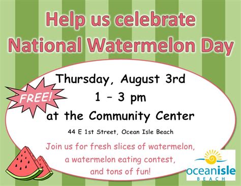 Celebrate National Watermelon Day