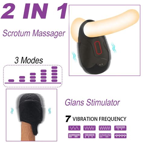 10 Modes Vibrating Penis Massager Ring Dildo Sex Toys For Men Scrotum Massager Male Chastity