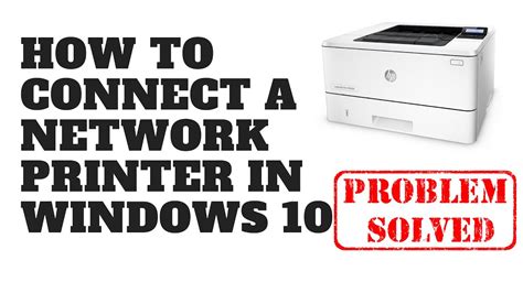 How To Connect A Network Printer In Windows Youtube